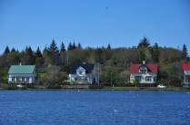 Bairro tranquilo de Reykjavik, na Islândia